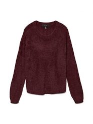 Vero Moda Sweter w kolorze bordowym rozmiar: M. Czerwone swetry klasyczne damskie Vero Moda, m, bez kołnierzyka. Za 126.75 zł.