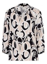 More & More Bluzka w kolorze beżowo-czarnym rozmiar: 34. Brązowe bluzki damskie More & More, bez wzorów, z wiskozy, bez kołnierzyka, bez ramiączek. Za 78.99 zł.