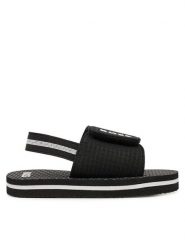 BOSS Sandały J52820 M Czarny. Czarne sandały chłopięce Boss, z materiału, bez zapięcia. Za 107.99 zł.