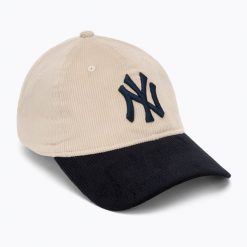 Czapka z daszkiem New Era Block Cord 9Twenty New York Yankees. Brązowe czapki z daszkiem damskie New Era, bez wzorów. Za 119.99 zł.