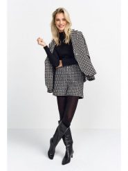 Rich & Royal Szorty w kolorze czarno-białym rozmiar: 34. Białe szorty damskie Rich & Royal, bez wzorów, z podwyższonym stanem. Za 195.99 zł.