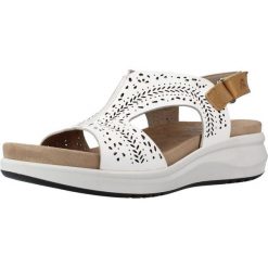 Sandały FLUCHOS F1481 Biały. Białe sandały damskie LUCHOS, bez wzorów, ze skóry, bez obcasa, bez zapięcia. Za 307.99 zł.