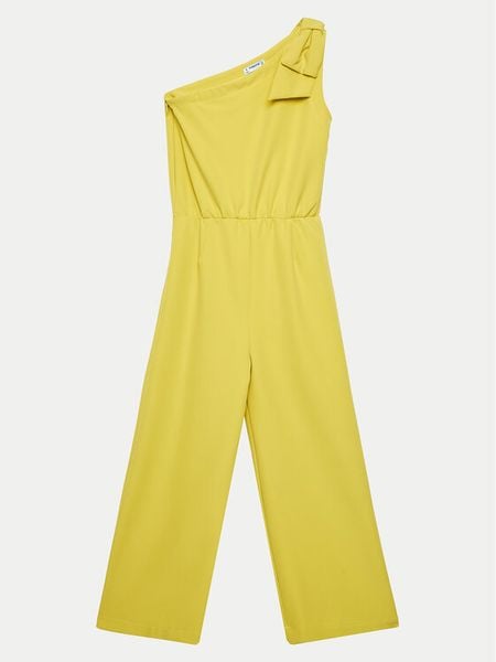 Mayoral Kombinezon 6853 Zielony Regular Fit. Zielone sukienki dziewczęce Mayoral, bez wzorów, z syntetyku, bez ramiączek. Za 209.99 zł.