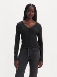 Levi's Kardigan w kolorze czarnym rozmiar: S. Czarne kardigany damskie Levi's, s, bez wzorów, z bawełny. Za 97.51 zł.