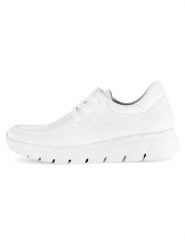 Gabor Skórzane sneakersy w kolorze białym rozmiar: 38. Białe obuwie sportowe damskie Gabor, ze skóry, bez zapięcia. Za 211.31 zł.
