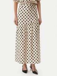 Morgan Spódnica maxi 261-JOVITA Beżowy Regular Fit. Brązowe spódnice damskie Morgan, bez wzorów, z wiskozy, maxi. Za 329.99 zł.