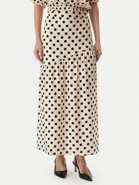 Morgan Spódnica maxi 261-JOVITA Beżowy Regular Fit. Brązowe spódnice damskie Morgan, bez wzorów, z wiskozy, maxi. Za 209.99 zł.