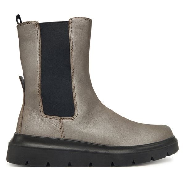 Sztyblety ECCO. Brązowe botki damskie ECCO, bez obcasa, na płaskiej podeszwie, bez zapięcia. Za 739.99 zł.