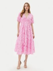 YAS Sukienka koktajlowa Pazylla 26029780 Różowy Regular Fit. Czerwone sukienki damskie YAS, bez wzorów, z syntetyku, wizytowe, bez ramiączek. Za 489.99 zł.