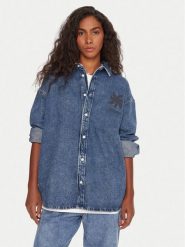 Quiksilver Koszula jeansowa Rahmat EQWWT03150 Niebieski Regular Fit. Niebieskie koszule damskie Quiksilver, xs, bez wzorów, z bawełny, bez kołnierzyka, bez ramiączek. Za 349.99 zł.