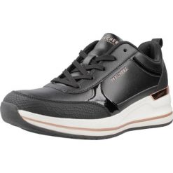 Buty SKECHERS 177345S Czarny. Czarne obuwie trekkingowe damskie Skechers, z materiału, bez zapięcia. Za 283.99 zł.