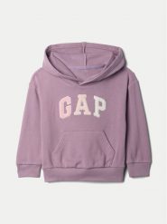 Gap Bluza 635288 Fioletowy Regular Fit. Fioletowe bluzy dziewczęce GAP, bez wzorów, z bawełny, bez ramiączek, bez kaptura. Za 99.99 zł.