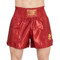 Szorty bokserskie Montana Basic 2. Czerwone spodenki sportowe damskie LEONE 1947, l, bez wzorów, z materiału, z standardowym stanem, do biegania. Za 187.50 zł.