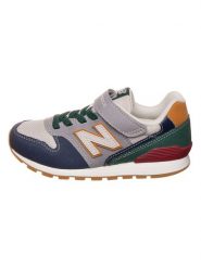 New Balance Sneakersy w kolorze niebiesko-zielono-szarym rozmiar: 18. Niebieskie obuwie sportowe damskie New Balance, z gumy, bez zapięcia. Za 122.96 zł.
