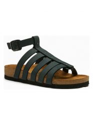 Comfortfusse Skórzane sandały "Ares" w kolorze granatowym rozmiar: 35. Niebieskie sandały damskie Comfortfüße, bez wzorów, z nubiku, z otwartym noskiem, bez obcasa, bez zapięcia. Za 252.99 zł.