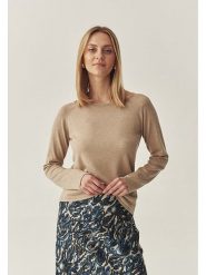 TATUUM Sweter "Brooke" w kolorze beżowym rozmiar: XL. Brązowe swetry klasyczne damskie TATUUM, xl, bez kołnierzyka. Za 92.42 zł.