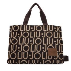 Torebka Liu Jo. Brązowe shopper bag Liu Jo, bez wzorów, bez dodatków. Za 469.99 zł.