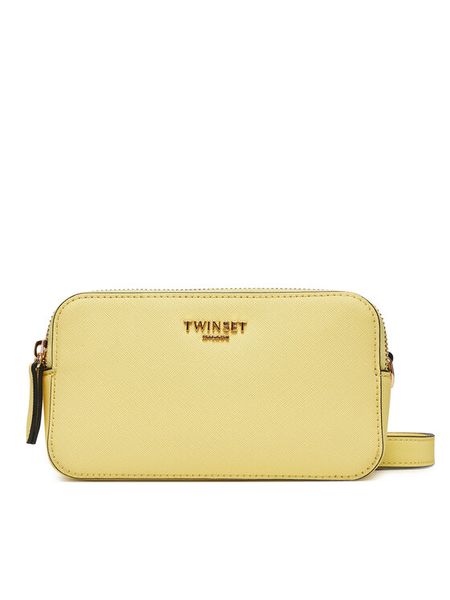 TWINSET Torebka 251TB7275 Żółty. Żółte listonoszki damskie Twinset, bez wzorów, ze skóry, bez dodatków. Za 309.99 zł.