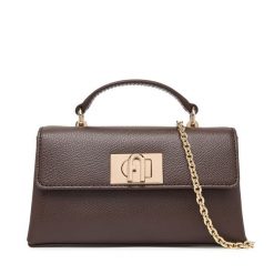 Torebka Furla. Brązowe kuferki damskie Furla, bez dodatków. Za 1,099.00 zł.