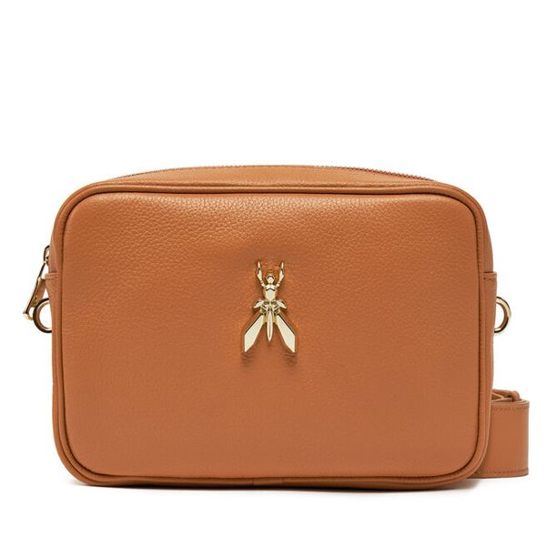 Torebka Patrizia Pepe. Brązowe listonoszki damskie Patrizia Pepe, bez wzorów, bez dodatków. Za 459.99 zł.