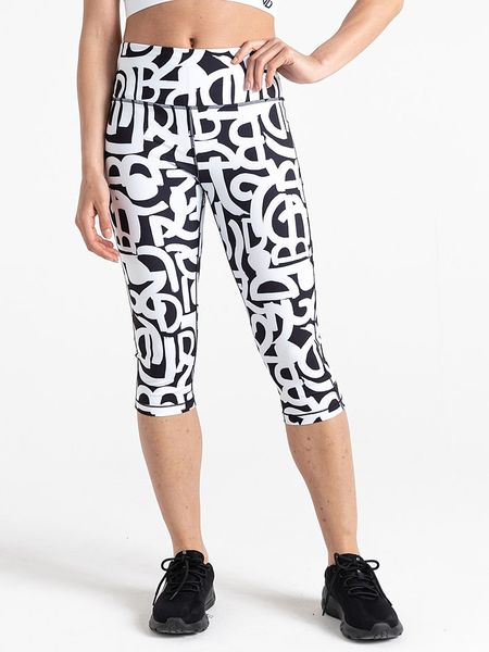 Dare 2b Legginsy sportowe "Influential" w kolorze biało-czarnym rozmiar: 46. Białe legginsy damskie Dare 2b, bez wzorów, z materiału, outdoorowe. Za 69.91 zł.