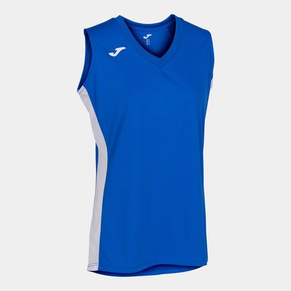 Koszulka do koszykówki damska Joma Cancha III. Białe koszulki damskie Joma, s, bez wzorów, bez kołnierzyka, bez ramiączek. Za 47.99 zł.