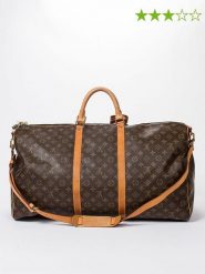 Louis Vuitton Torba podróżna "Keepall Bandouliere 60" w kolorze brązowym - 60 x 26 x 31 cm rozmiar: onesize. Brązowe torby podróżne Louis Vuitton, bez wzorów, z materiału. Za 4,268.79 zł.