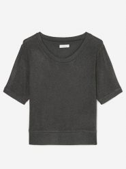 Marc O´Polo Bodywear Koszulka w kolorze antracytowym rozmiar: L. Czarne bluzki damskie l, bez wzorów, bez kołnierzyka, bez ramiączek. Za 156.61 zł.