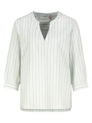 Sublevel Bluzka w kolorze biało-zielonym rozmiar: XL. Białe bluzki damskie Sublevel, xl, bez wzorów, z bawełny, bez kołnierzyka, bez ramiączek. Za 82.99 zł.