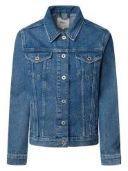 Pepe Jeans Kurtka dżinsowa - Regular fit - w kolorze niebieskim rozmiar: S. Niebieskie kurtki damskie Pepe Jeans, s, z aplikacjami, z bawełny, bez kaptura. Za 250.35 zł.