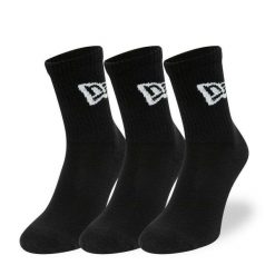 Skarpetki z flagą New Era Crew. Czarne skarpetki damskie New Era, bez wzorów, z bawełny. Za 96.00 zł.