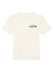 Calvin Klein Jeans T-Shirt Small Chest LVCKTJA40B Biały Regular Fit. Białe t-shirty i koszulki chłopięce Calvin Klein Jeans, bez wzorów, z bawełny, bez kołnierzyka, bez ramiączek. Za 109.99 zł.