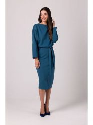 Be Wear Sukienka w kolorze niebieskim rozmiar: S. Niebieskie sukienki damskie Be Wear, bez wzorów, z tkaniny, bez ramiączek. Za 224.62 zł.