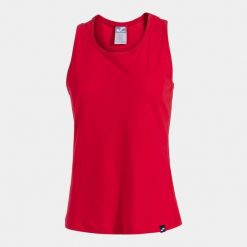 Czarny Tanktop Joma Oasis dla Pań - Lekki i Oddychający. Czerwone koszulki sportowe damskie Joma, bez wzorów, z bawełny, bez ramiączek, na fitness i siłownię. Za 113.99 zł.
