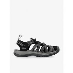 Sandały turystyczne damskie Keen Whisper. Czarne sandały damskie Keen, bez wzorów, bez obcasa, bez zapięcia. Za 340.99 zł.