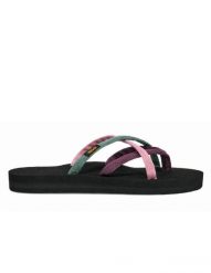 TEVA Klapki damskie W'S Olowahu lilas multi-37. Fioletowe klapki damskie Teva, bez wzorów, z materiału, bez obcasa, bez zapięcia. Za 109.00 zł.