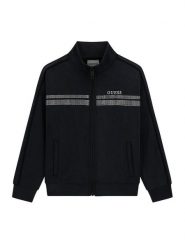 Guess Bluza J6RQ12 KCAY2 Czarny Regular Fit. Czarne bluzy dziewczęce Guess, z aplikacjami, z syntetyku, bez ramiączek, bez kaptura. Za 329.99 zł.