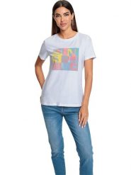 Heine Koszulka w kolorze białym rozmiar: 38. Białe koszulki damskie Heine, bez wzorów, bez kołnierzyka, bez ramiączek. Za 34.99 zł.