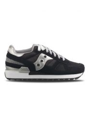 Saucony Sneakersy "Shadow" w kolorze srebrno-czarnym rozmiar: 35,5. Czarne obuwie sportowe damskie Saucony, z materiału, bez zapięcia. Za 166.88 zł.
