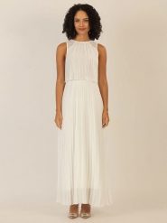 APART Sukienka w kolorze kremowym rozmiar: 34. Brązowe sukienki damskie Apart, bez wzorów, bez ramiączek. Za 260.99 zł.