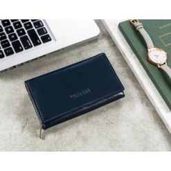 Portfel damski granatowy Cavaldi RD-21-GCL-0801 NAVY. Niebieskie portfele damskie 4U Cavaldi, bez wzorów. Za 65.99 zł.