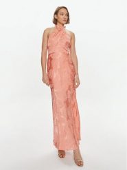 Guess Sukienka wieczorowa Sl Aubree W4GK60 WFDF0 Koralowy Regular Fit. Pomarańczowe sukienki damskie Guess, z aplikacjami, z wiskozy, wizytowe, bez ramiączek. Za 389.99 zł.