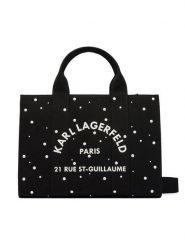 KARL LAGERFELD Torebka B3W50022 Czarny. Czarne torebki klasyczne damskie KARL LAGERFELD, z materiału, bez dodatków. Za 649.99 zł.