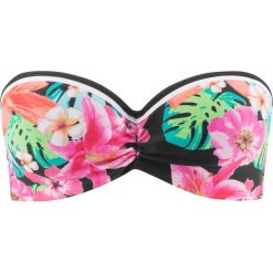 Biustonosz bikini na fiszbinach bonprix czarny z nadrukiem. Czarne bikini bonprix, z nadrukiem. Za 44.99 zł.