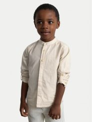 Mayoral Komplet koszula i szorty materiałowe 3216 Écru Regular Fit. Koszule chłopięce Mayoral, bez wzorów, z bawełny, bez kołnierzyka, bez ramiączek. Za 199.99 zł.