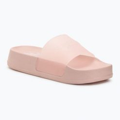 Klapki damskie U.S. Polo Assn. AMAMI009A. Brązowe klapki damskie U.S. Polo Assn., z aplikacjami, z materiału, bez obcasa, bez zapięcia. Za 99.99 zł.