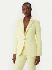 Rinascimento Marynarka CFC0128640003 Żółty Regular Fit. Żółte marynarki i żakiety damskie Rinascimento, xs, bez wzorów, z syntetyku. Za 699.99 zł.