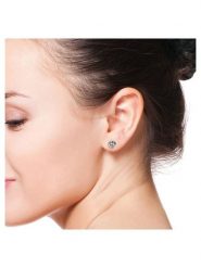 Diamant Vendôme Złote kolczyki-wkrętki z diamentami rozmiar: onesize. Szare kolczyki damskie Diamant Vendöme, z diamentem, złote. Za 739.99 zł.