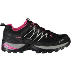 Buty CMP Rigel Low Wp W 3Q5445661UE czarne. Czarne obuwie trekkingowe damskie z materiału, bez zapięcia. Za 602.58 zł.