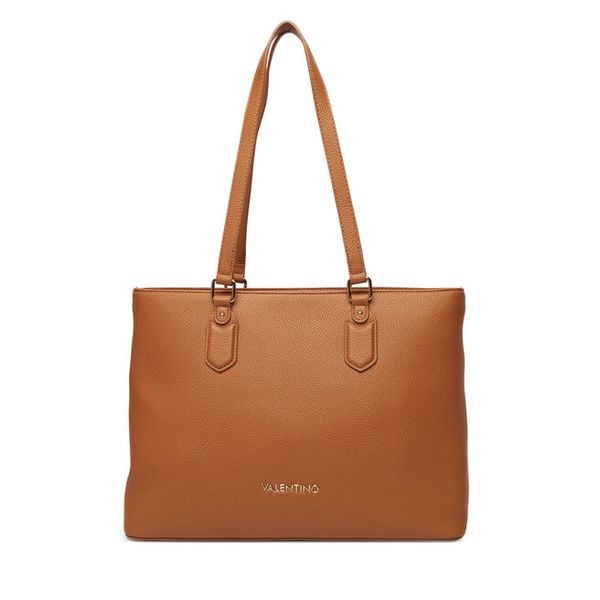 Torebka Valentino. Brązowe shopper bag Valentino, bez dodatków. Za 364.99 zł.